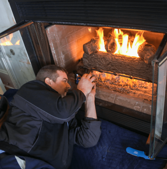 fireplace installation